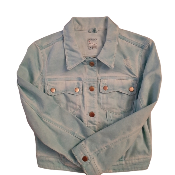 Guess Blue Jean Jacket Size Medium - Picture 2 of 3